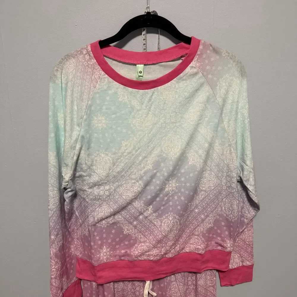 Honeydew Star Seeker Lounge Set Ombre Bandana Pajama Set size XS Matching Set